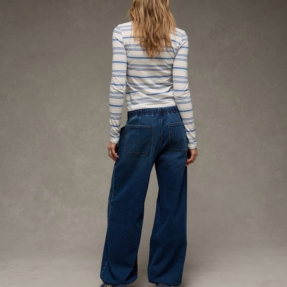 American Eagle Outfitters Dreamy Drape Cozy Jogger Jeans - Picture 2 of 8